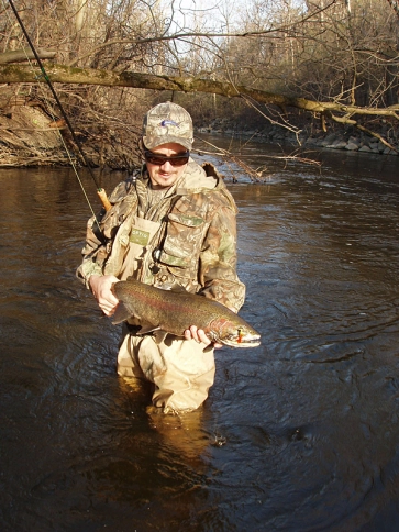 Tony with a steelhead Tony with a steelhead